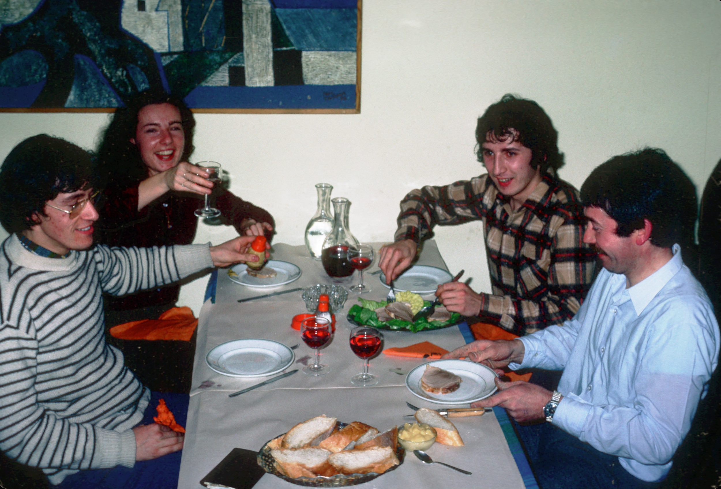 Week-end de travail du groupe chant à Parent, février 1979